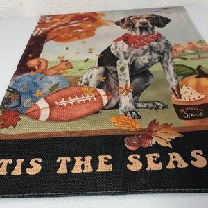 It’s the season garden flag 12 by 18 inches pointer dog and football